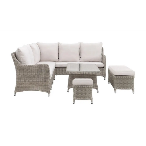 Ascot Corner Suite - Outdoor 9 Seater - outdoor table and chairs