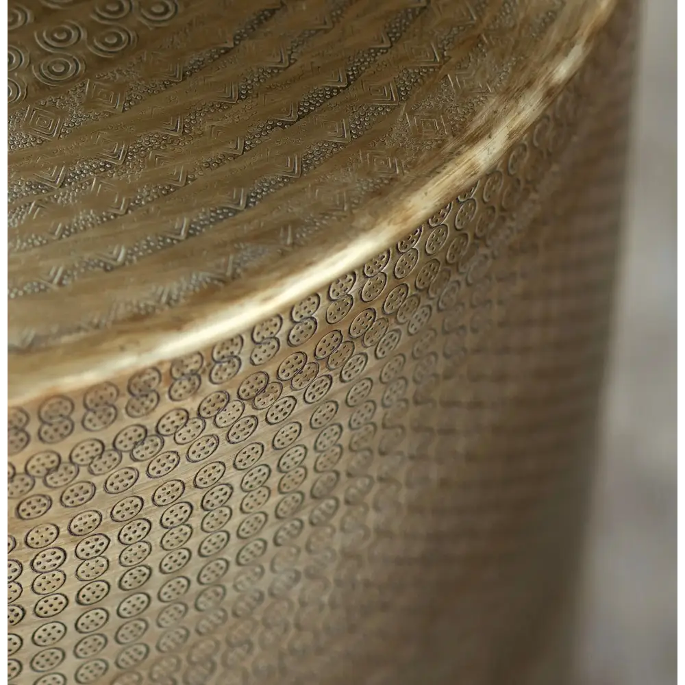 Ashah Round Coffee Table Gold - coffee table