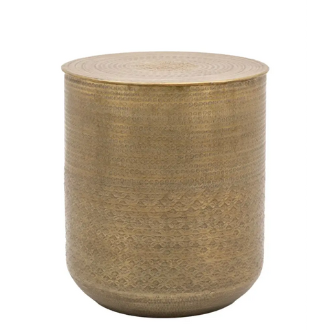 Ashah Round Side Table Gold - coffee table