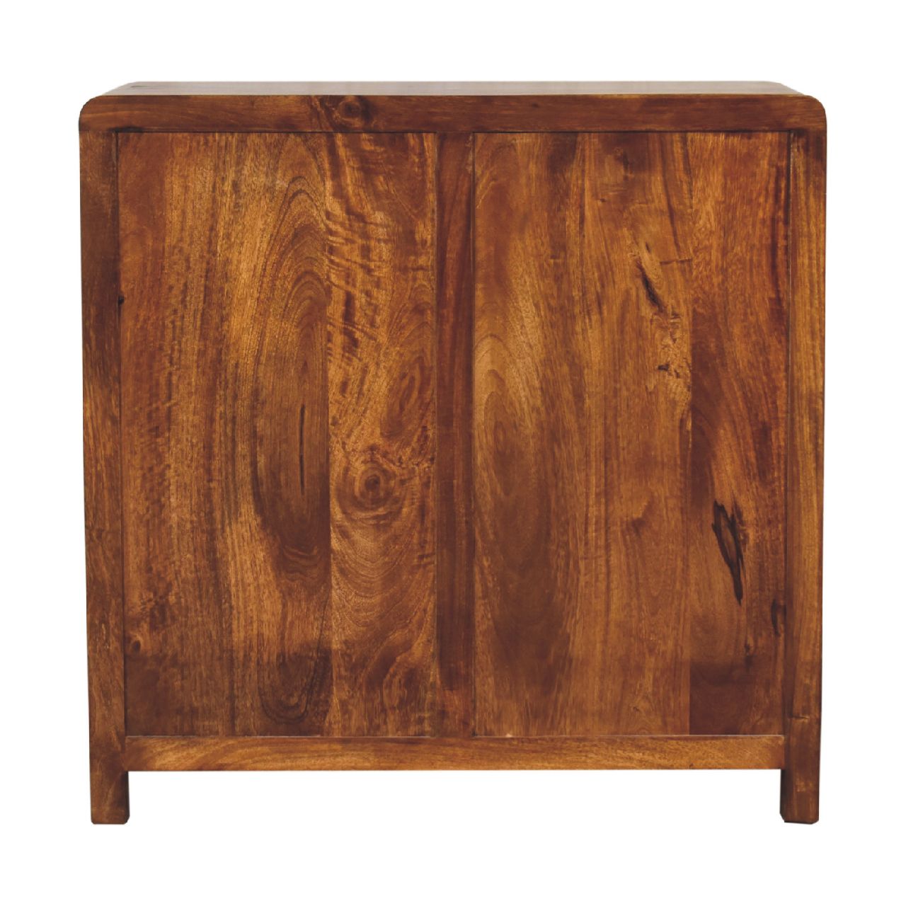 A rustic aspen cabinet with a warm brown finish and natural wood grain patterns made of wood