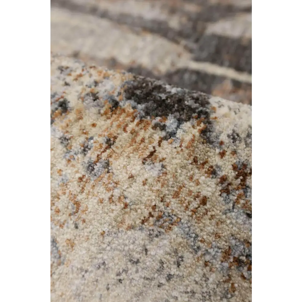 Aspre Shades Lines Rug – Brown Striped - Rugs