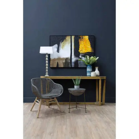 Astratto Black And Ochre Wall Art
