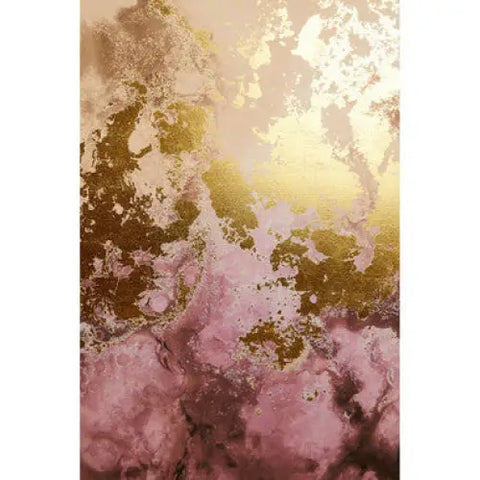 Astratto Cream And Mauve Wall Art