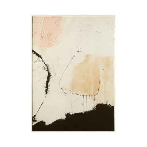 Astratto Natural Pink And Classic Wall Art