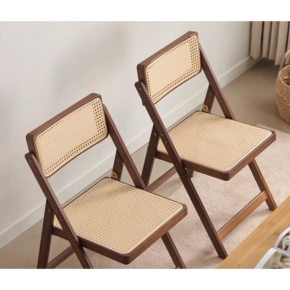 Audrey Folding Dining Chair Rattan