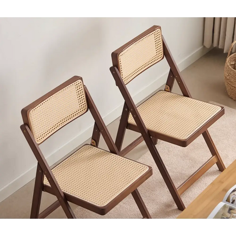 Audrey Folding Dining Chair Rattan