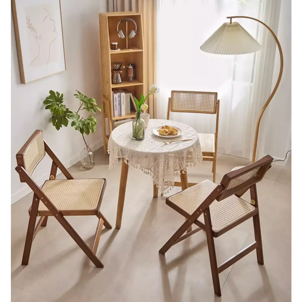 Audrey Folding Dining Chair Rattan
