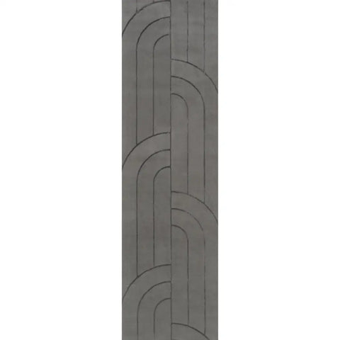 Aura Collection Rug Flint in Grey - 80X300 cm - Rugs