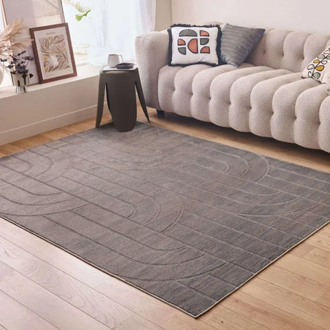 Aura Collection Rug Flint in Grey - Rugs