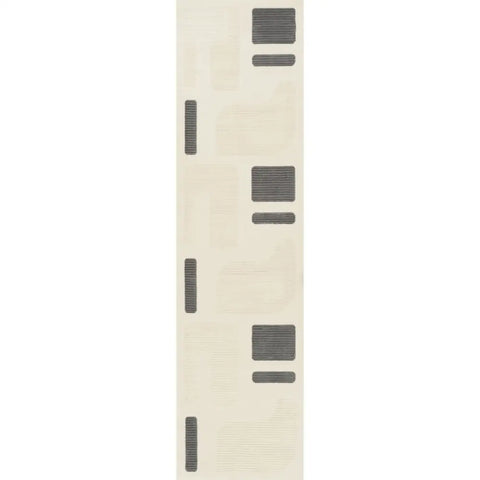 Aura Collection Rug Glide in Grey - 80X300 cm - Rugs