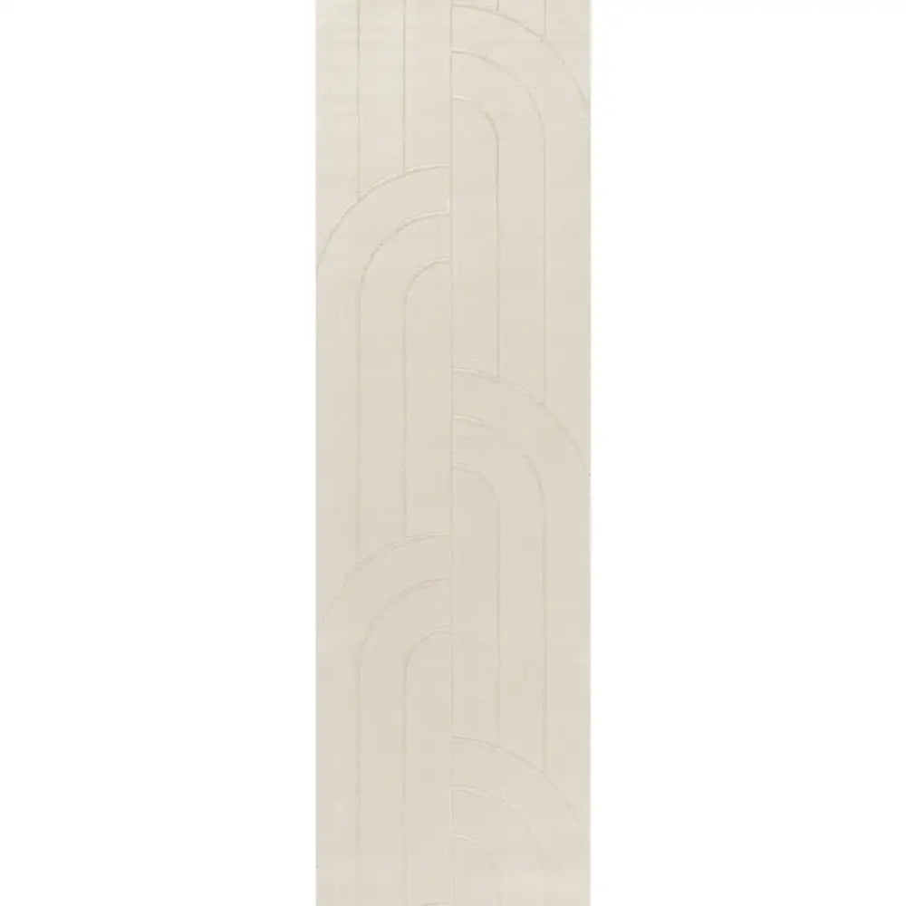 Aura Collection Rug Halo in Cream - 80X300 cm - Rugs