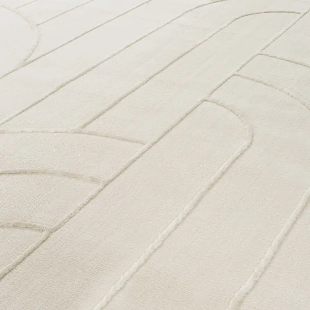 Aura Collection Rug Halo in Cream - Rugs