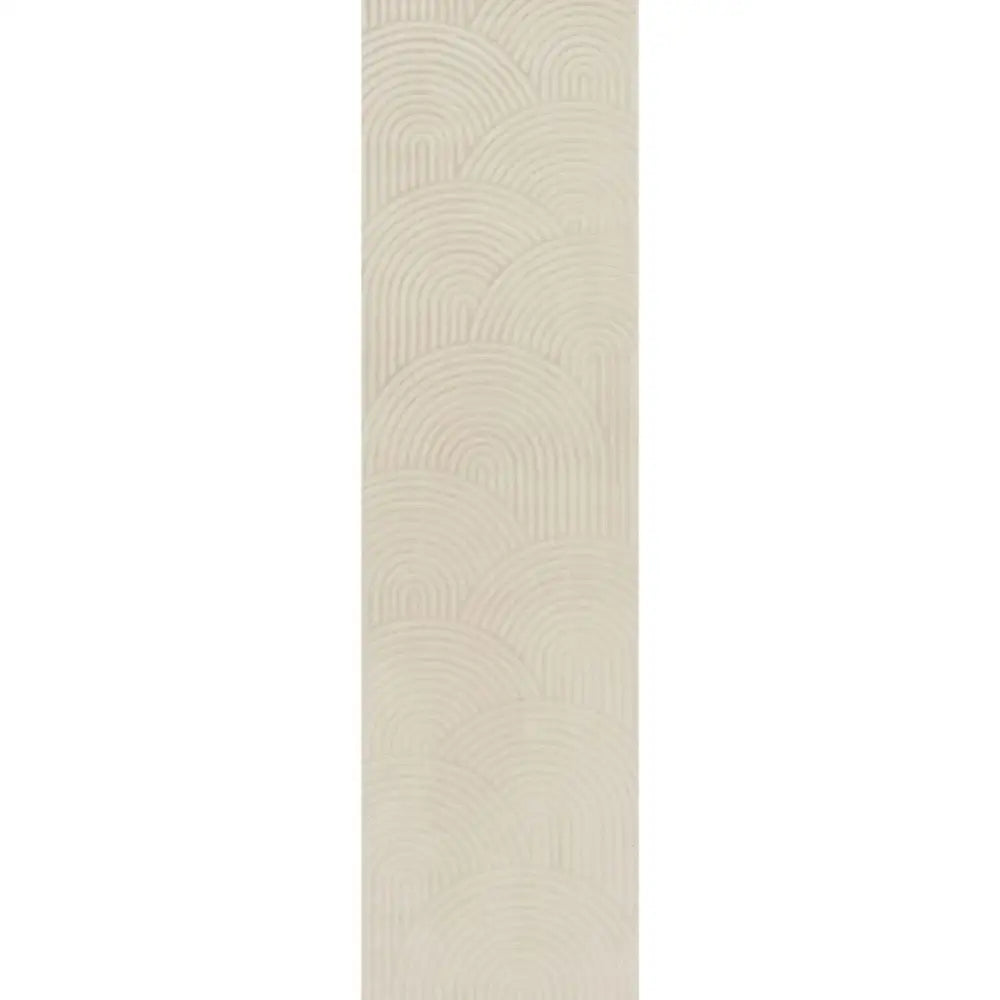 Aura Collection Rug Ripple in Cream - 80X300 cm - Rugs