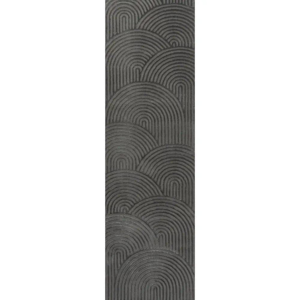 Aura Collection Rug Strata in Grey - 80X300 cm - Rugs