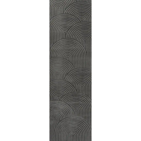 Aura Collection Rug Strata in Grey - 80X300 cm - Rugs