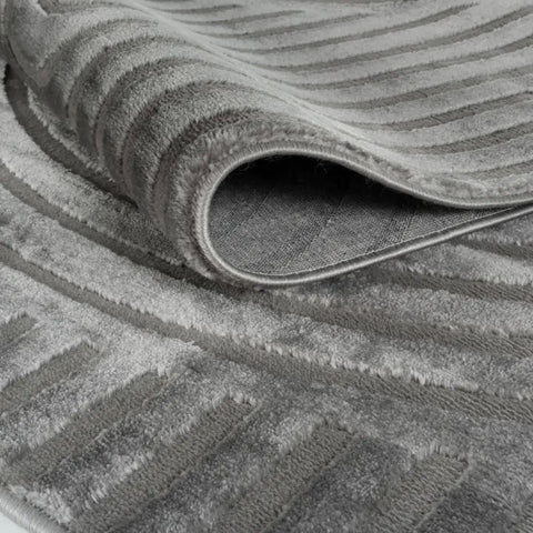 Aura Collection Rug Strata in Grey - Rugs