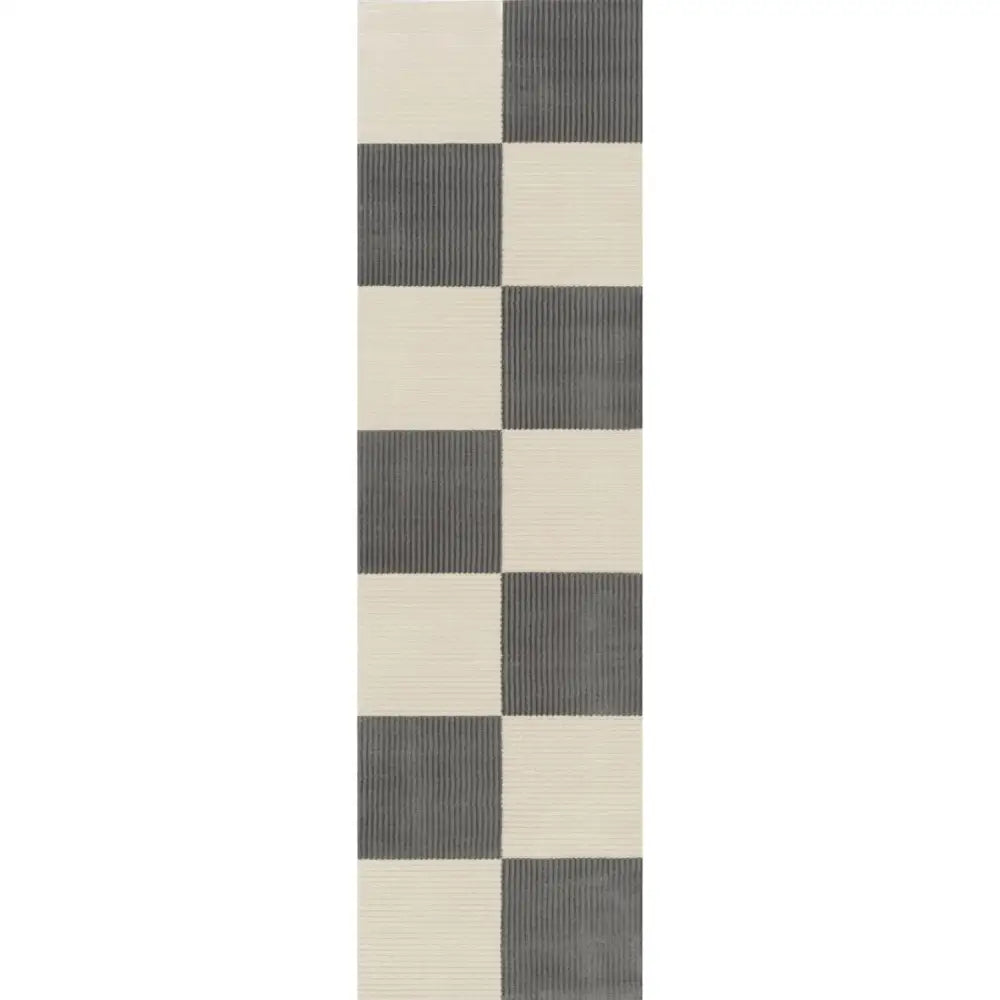 Aura Collection Rug Stride in Grey - 80X300 cm - Rugs