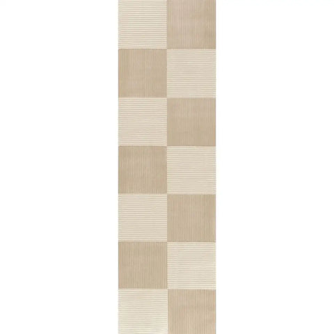Aura Collection Rug Sync in Beige - 80X300 cm - Rugs