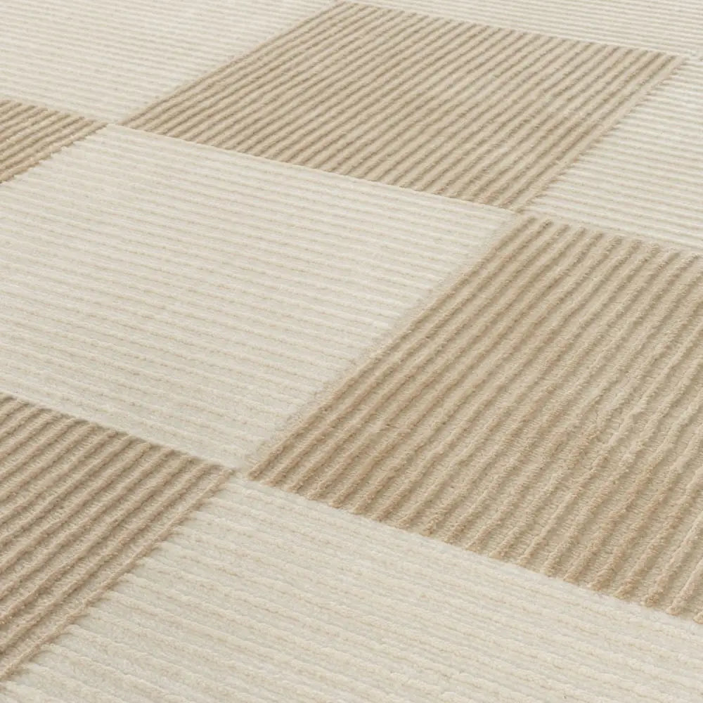 Aura Collection Rug Sync in Beige - Rugs