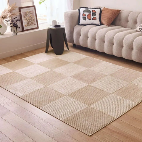Aura Collection Rug Sync in Beige - Rugs