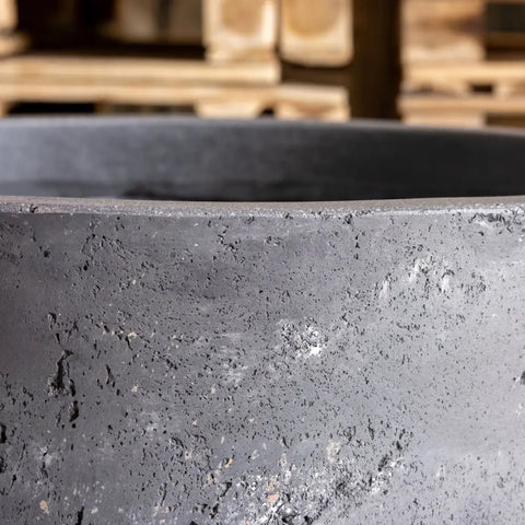 Aurella | Onyx Dusk – 100cm XXL Concrete Cylinder Planter – 621L Round Plant Pot - Pots & Plants