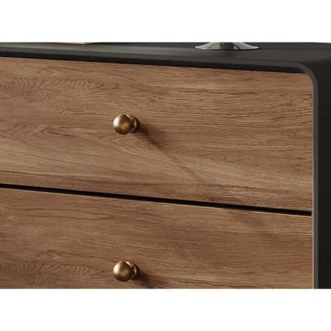 Aurora Corner Dressing Table With Mirror Solid Wood