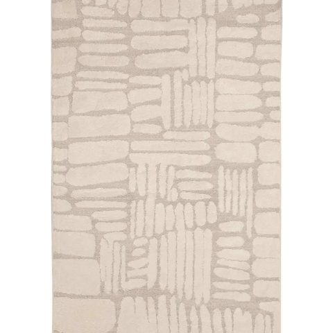 Ava Pave Wave Illusion Rug – Cream Abstract - 120X170 cm / Ava Pave - Rugs