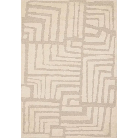 Ava Pave Wave Illusion Rug – Cream Abstract - 120X170 cm / Ava Illusion - Rugs