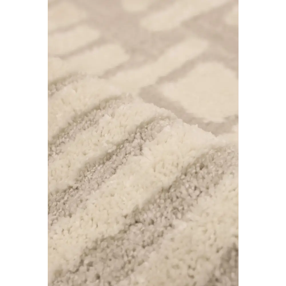 Ava Pave Wave Illusion Rug – Cream Abstract - Rugs