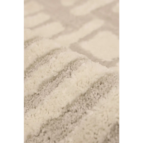 Ava Pave Wave Illusion Rug – Cream Abstract - Rugs