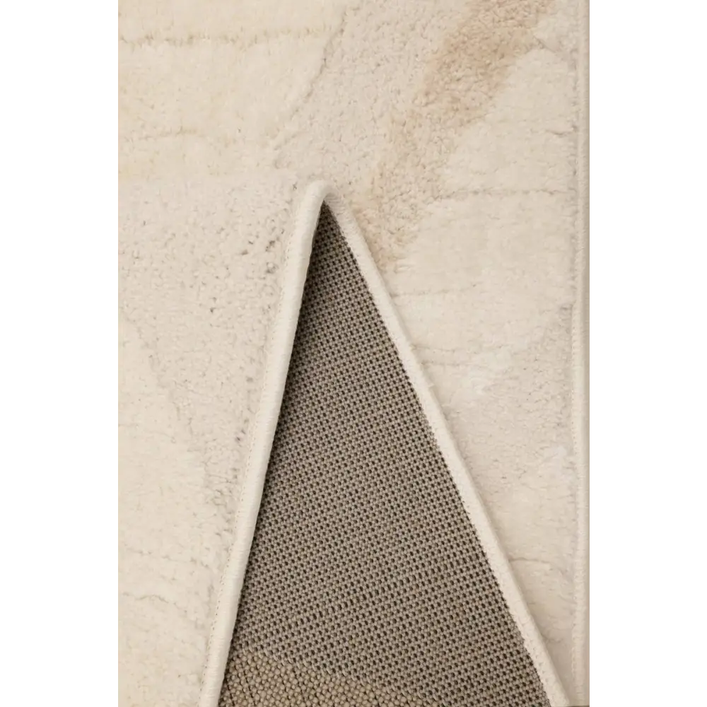 Ava Pave Wave Illusion Rug – Cream Abstract - Rugs