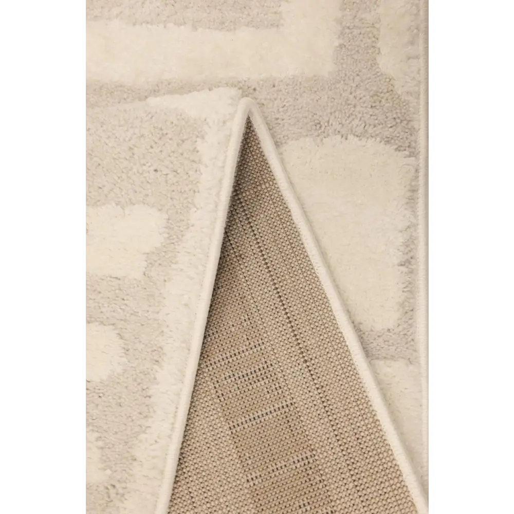 Ava Pave Wave Illusion Rug – Cream Abstract - Rugs