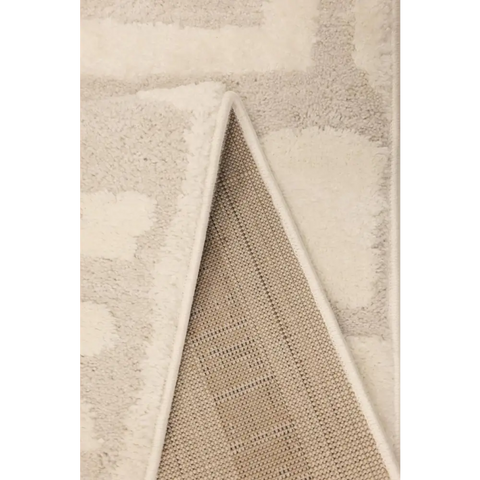 Ava Pave Wave Illusion Rug – Cream Abstract - Rugs