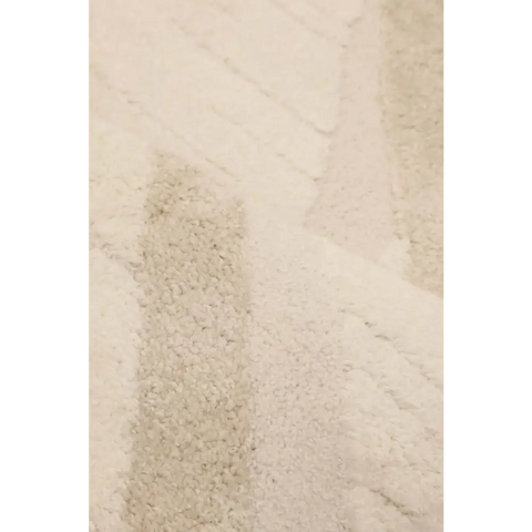 Ava Pave Wave Illusion Rug – Cream Abstract - Rugs