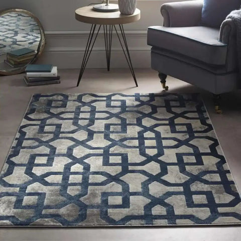 Avanti Navy Moroccan Rug - Rugs