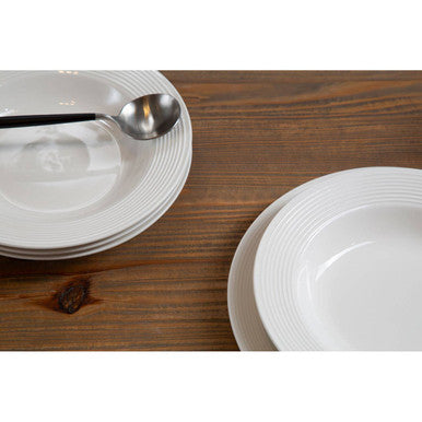 Avie 16 Pc Ribbed Dinner Set