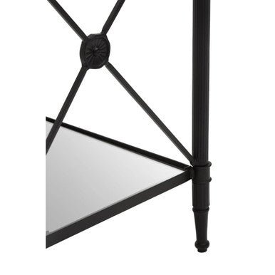 Axis Square Black Finish Side Table