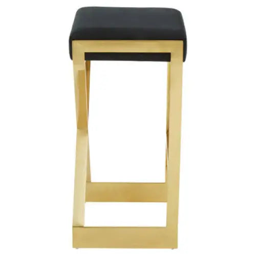 Azalea Black And Gold Finish Bar Stool