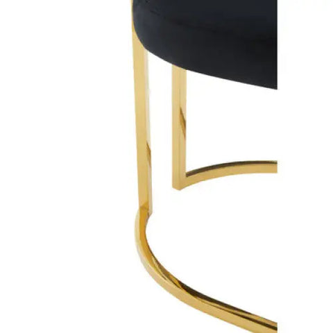 Azalea Black Velvet Dining Chair - Arm Chair