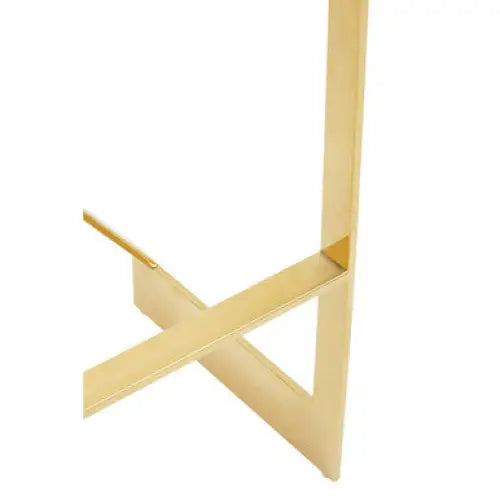 Azalea Ivory And Gold Finish Bar Stool