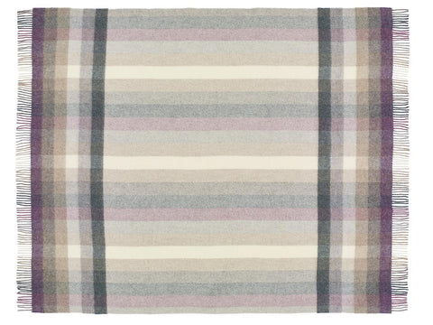 Woodale Pure New Wool Shetland Throw - Heather