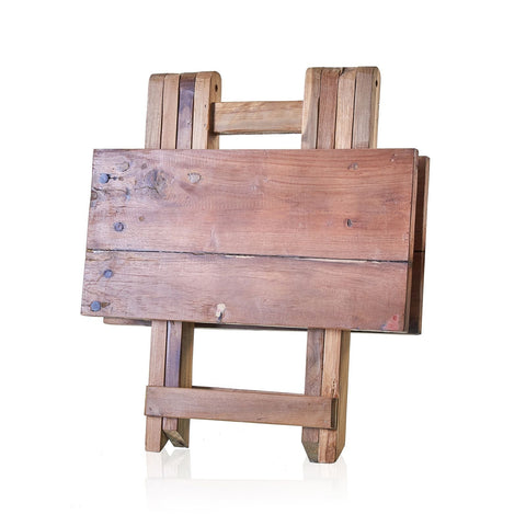 Recycled Teak Wood Square Folding Coffee Table 50x50x50cm