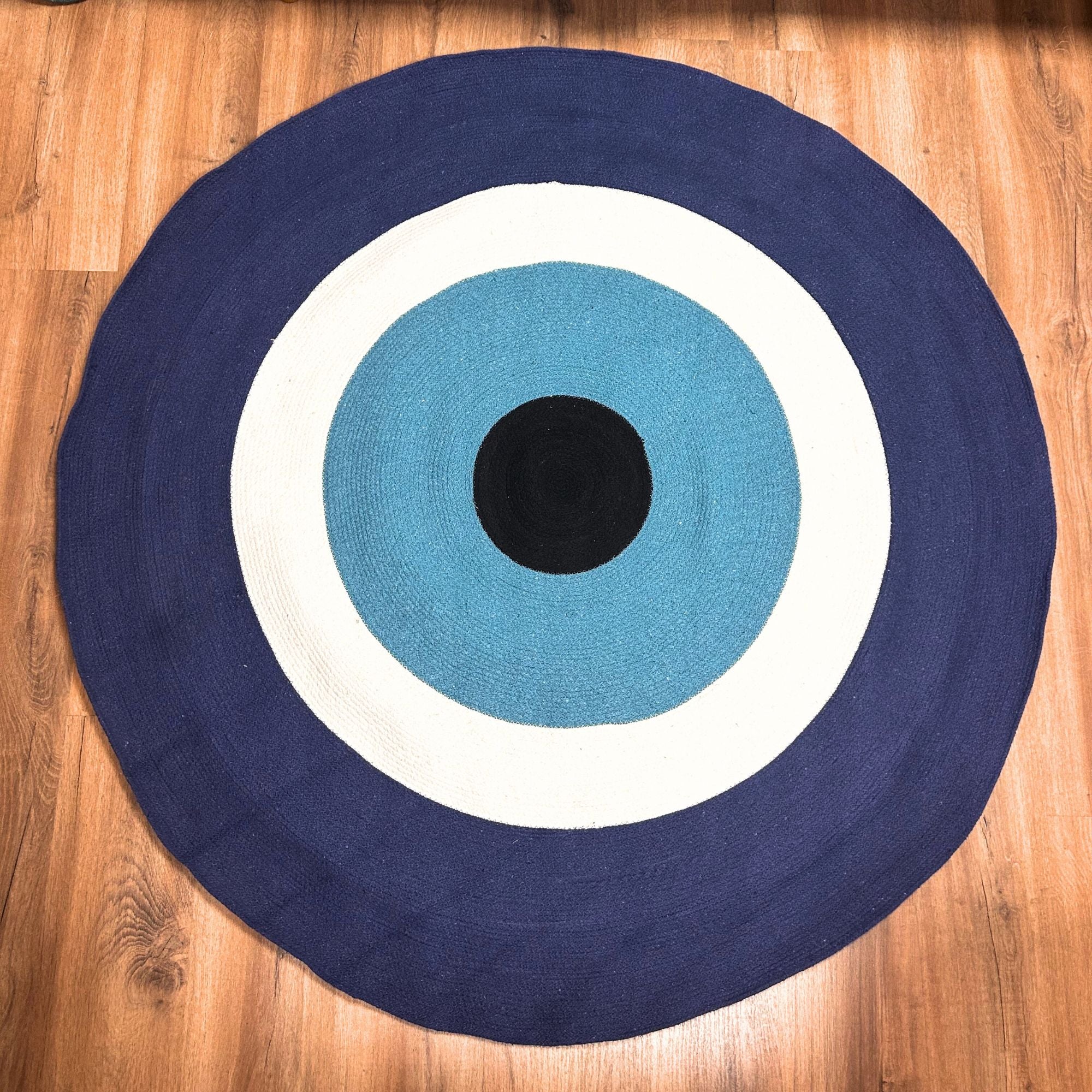 Cotton Rope Evil Eye Rug | 150 X 150cm
