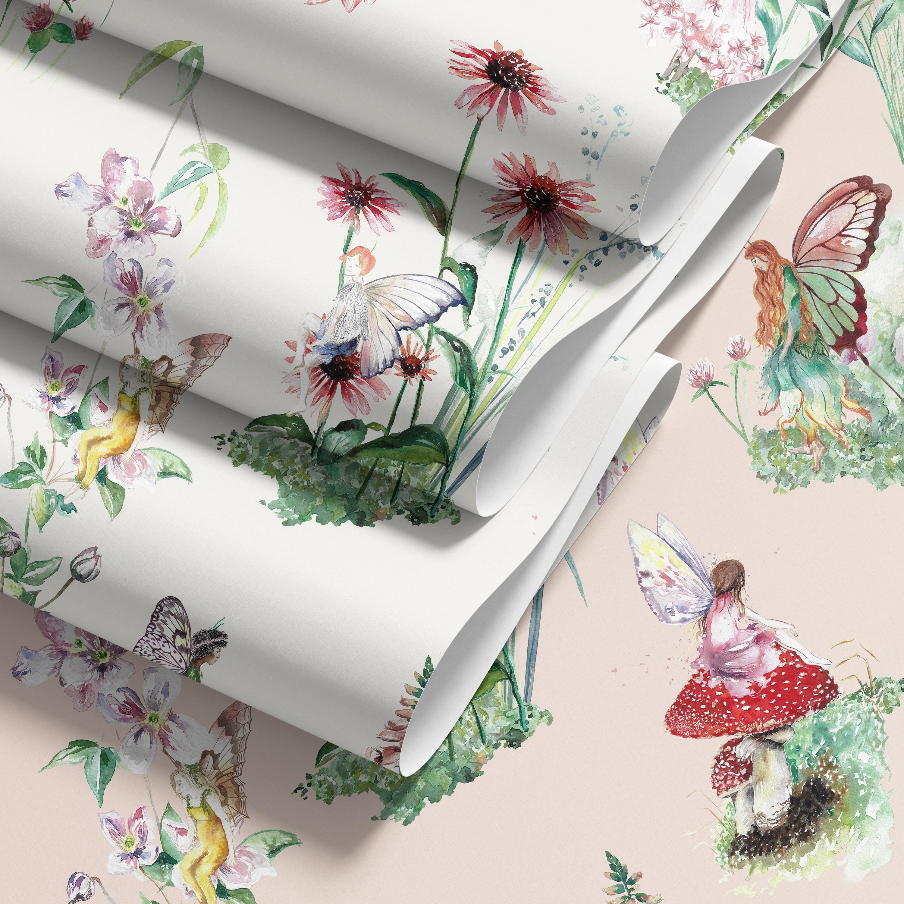 Fairy Garden Children's Wallpaper