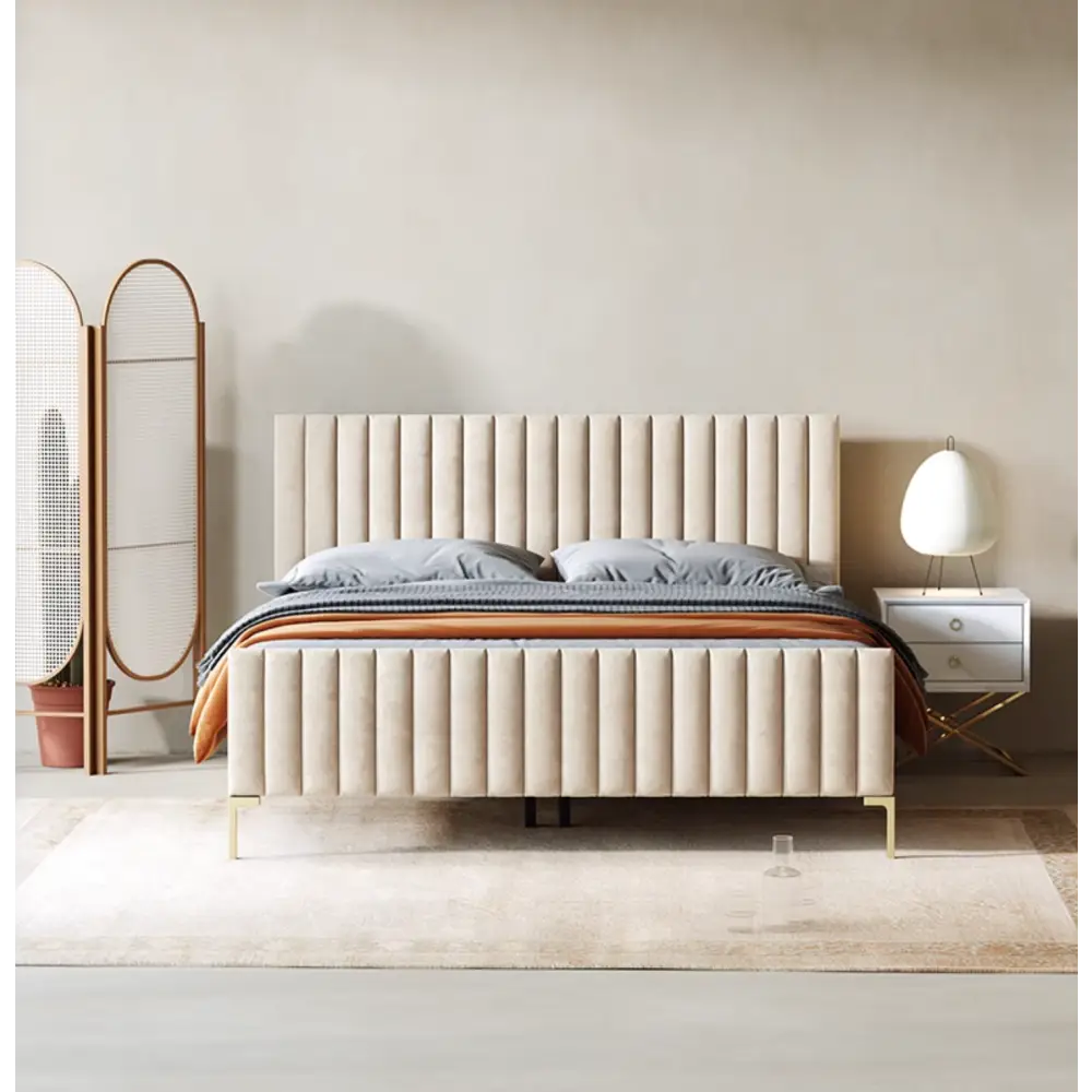 Babbie King Size / Super King Size Bed Velvet