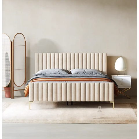 Babbie King Size / Super King Size Bed Velvet