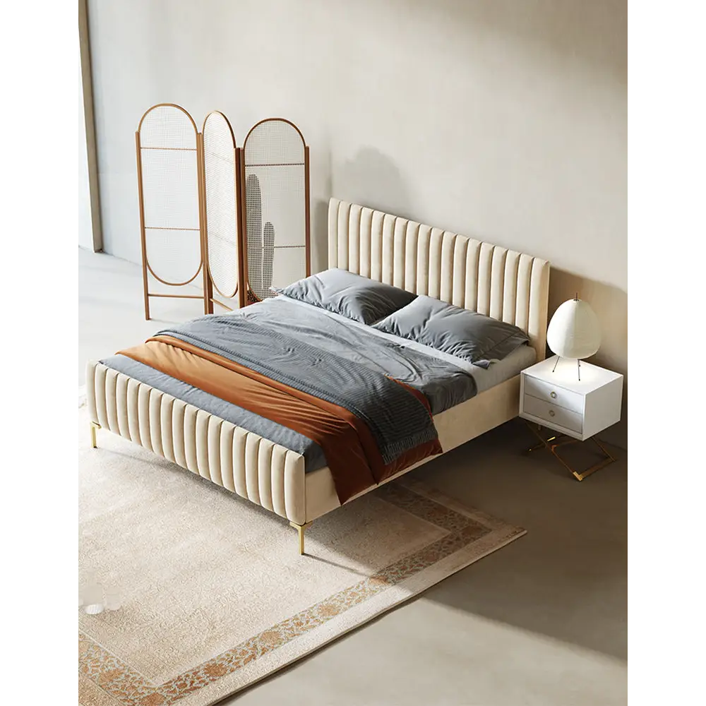 Babbie King Size / Super King Size Bed Velvet