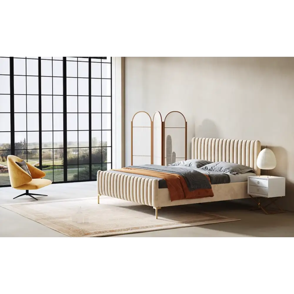 Babbie King Size / Super King Size Bed Velvet