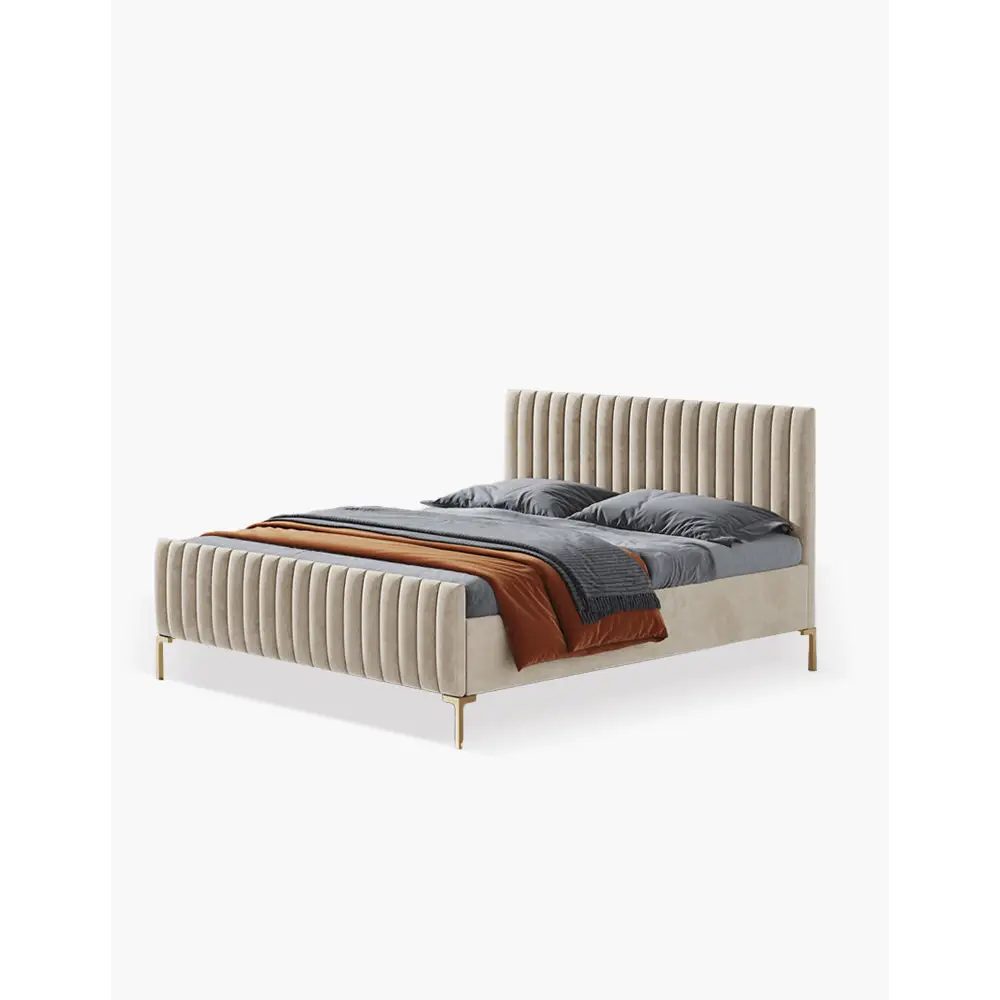 Babbie King Size / Super King Size Bed Velvet