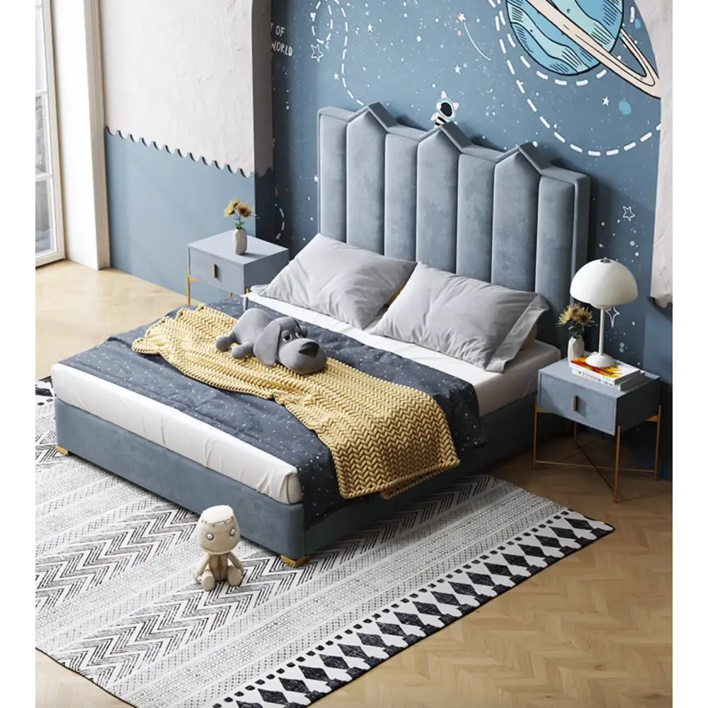 Baber Style King Size / Super King Size Bed Velvet